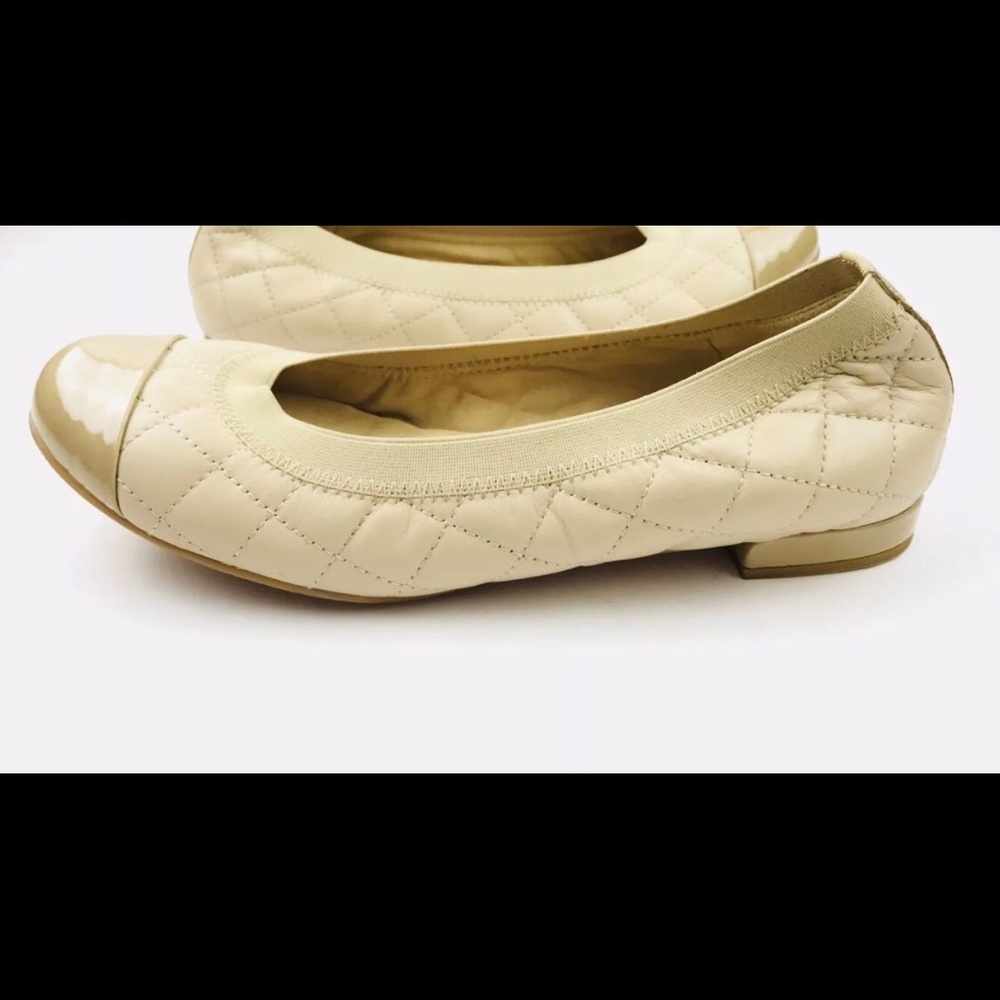Stuart Weitzman Quiltable Anthracite Ballet Flats